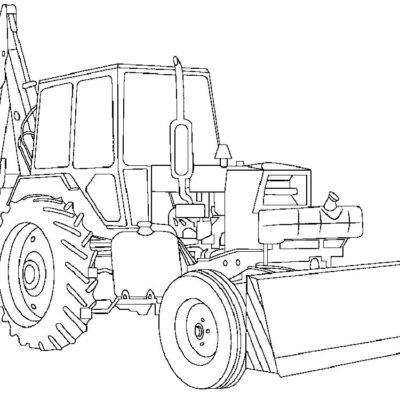 Koparka traktor