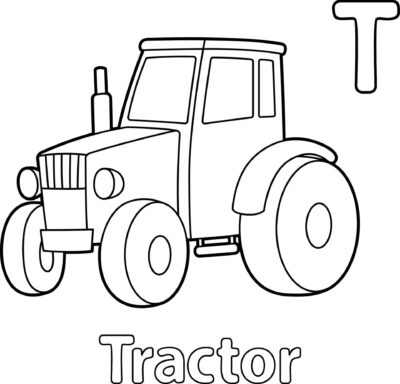 traktor z literą T