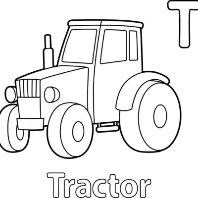 traktor z literą T