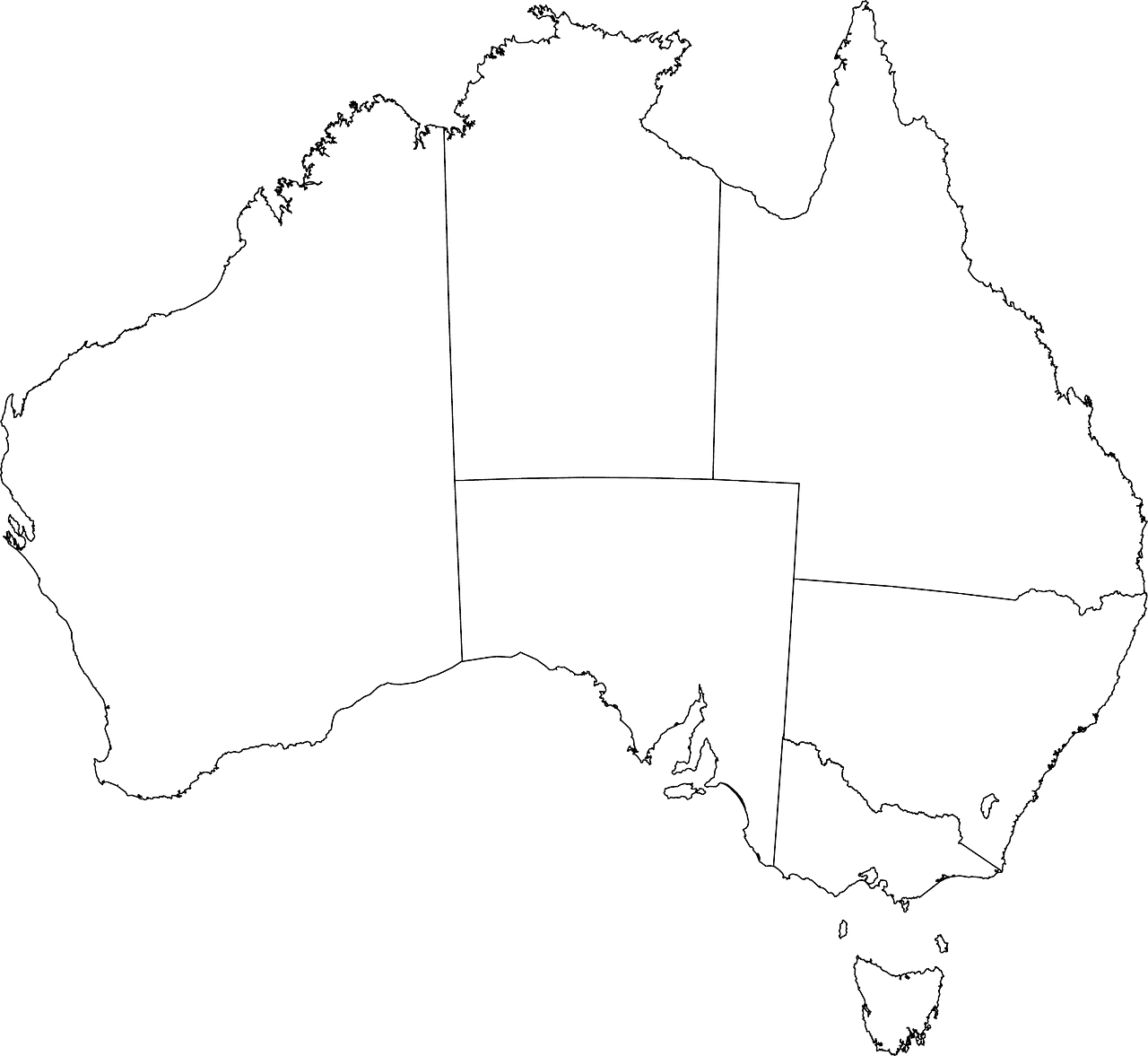 kolorowanka kontynent Australia