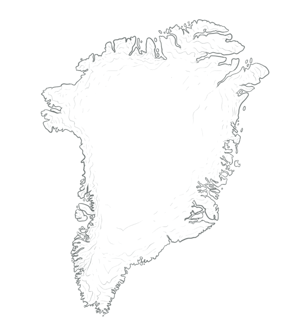 kolorowanka kontynent Grenlandia